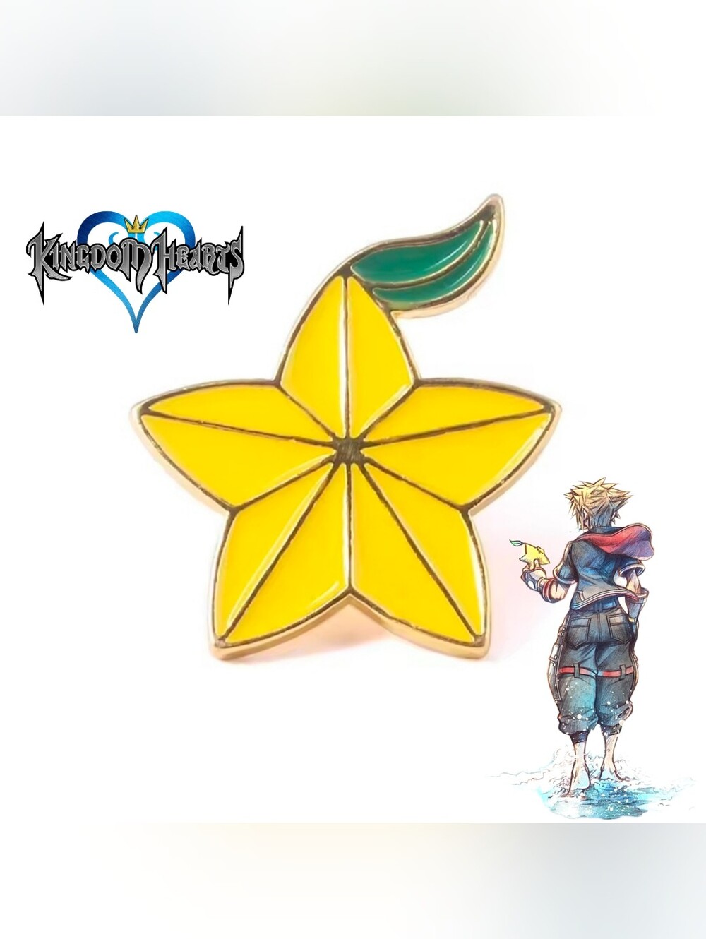 Kingdom Hearts Paopu Fruit Enamel Pin